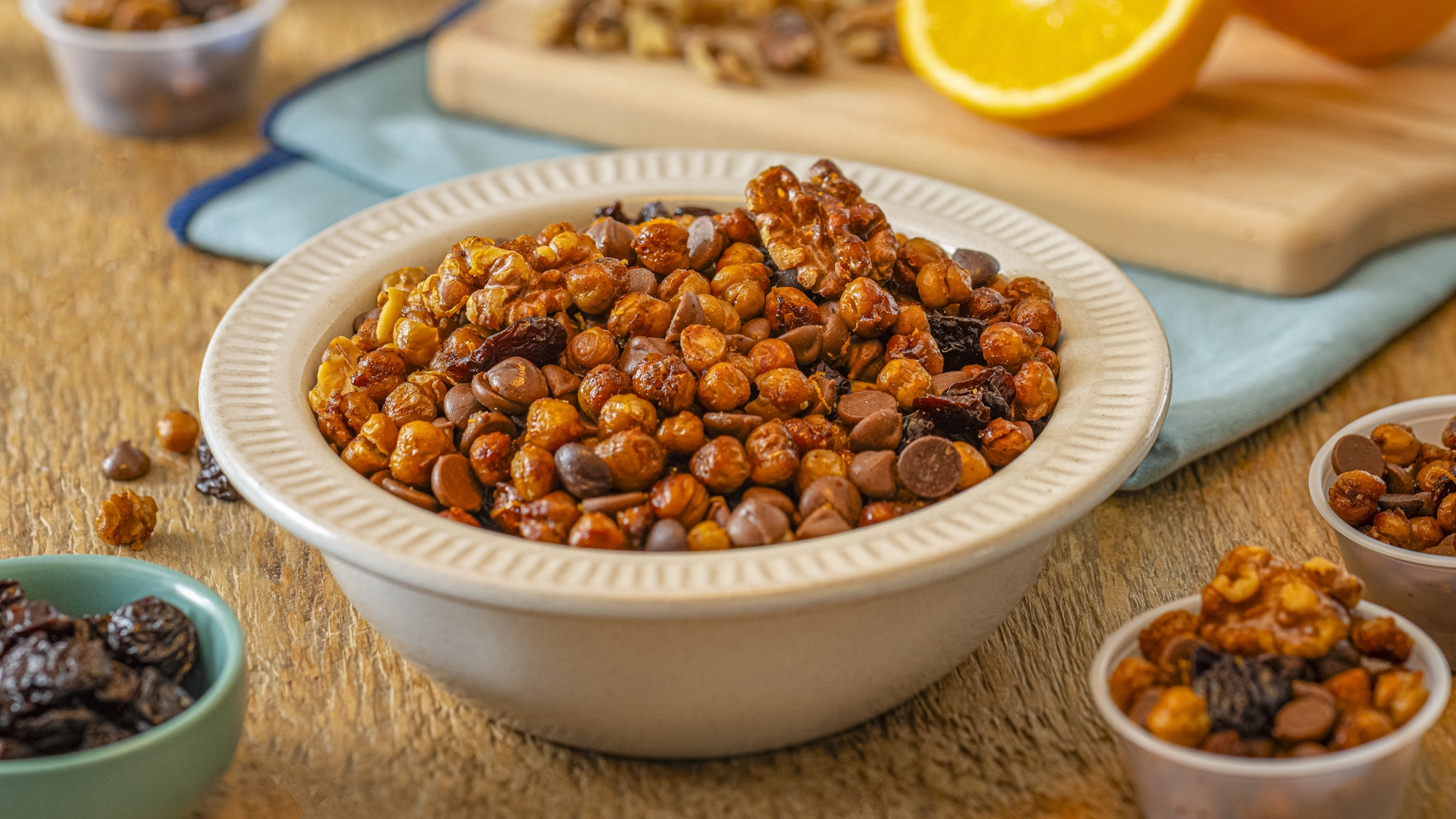 Maple-Roasted Chick Pea Trail Mix