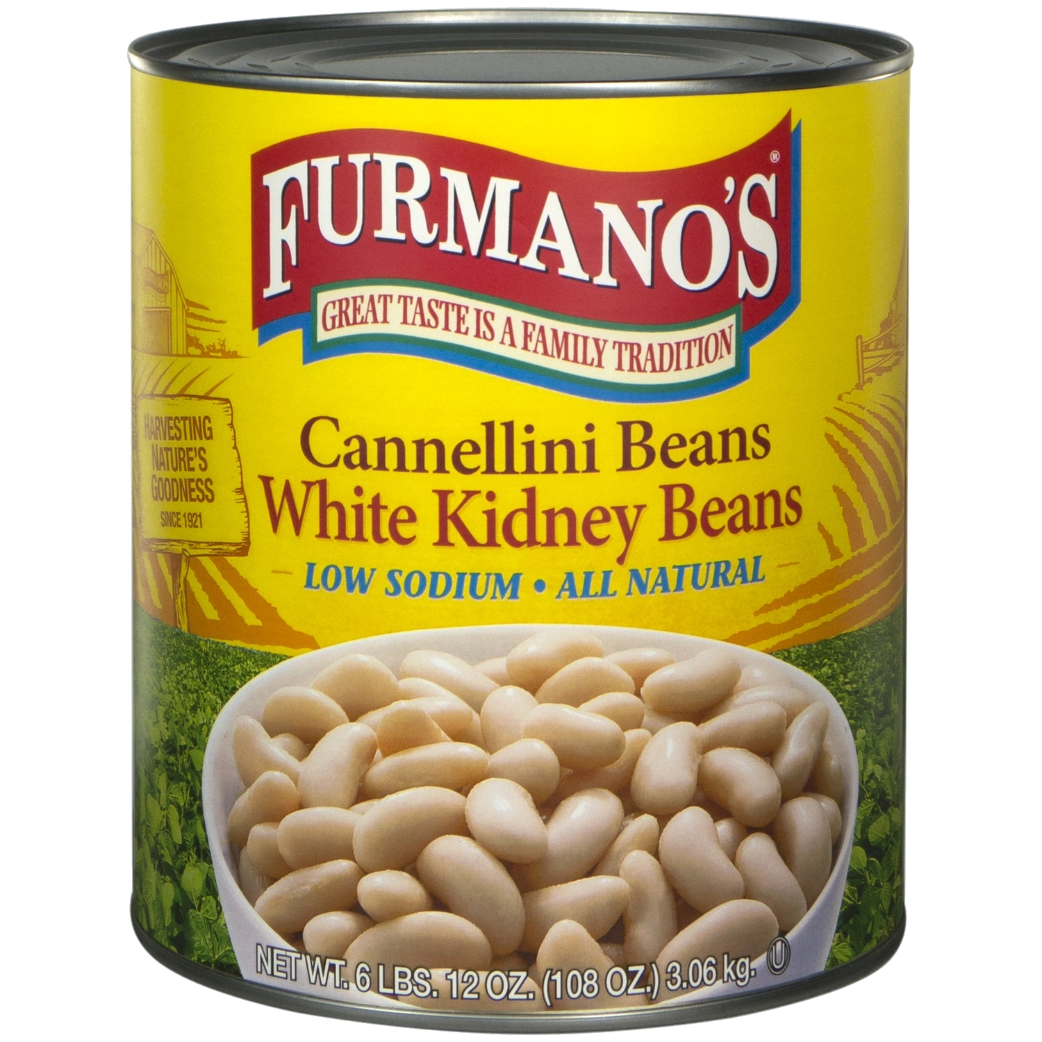 White Kidney Beans (CANNELLINI Beans) – Low Sodium All Natural