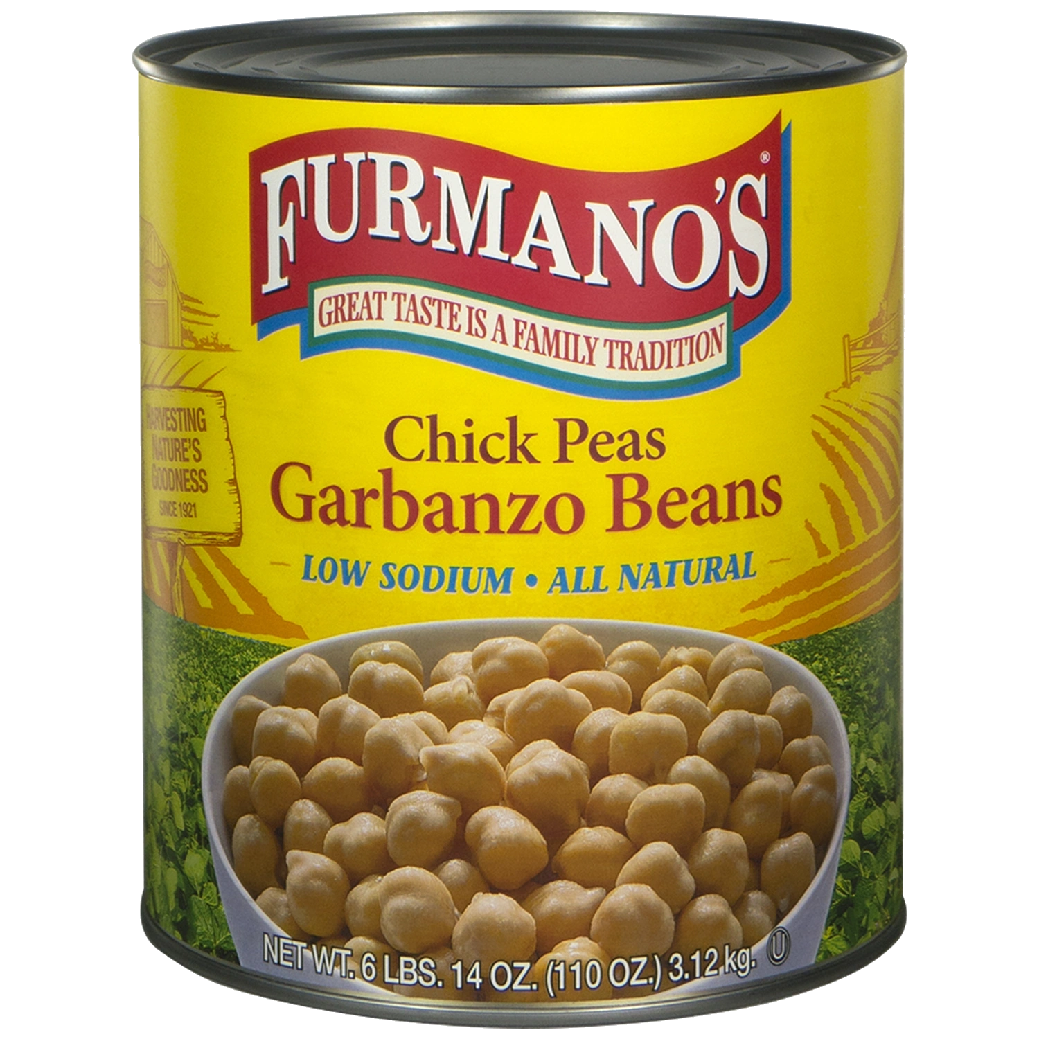 Extra Fancy Chick Peas (GARBANZO Beans) – Low Sodium All Natural