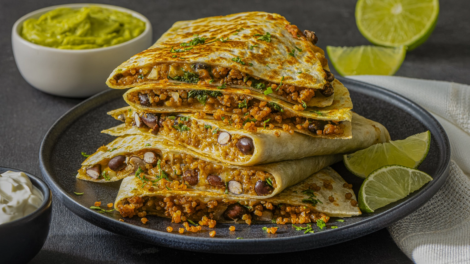 Image for Taco-Flavored Quinoa & Black Bean Quesadilla