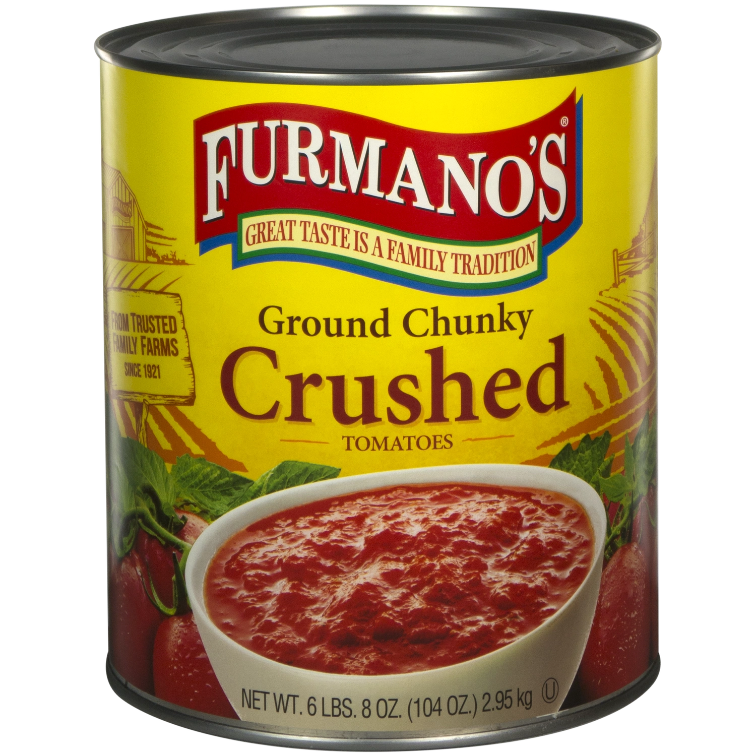 Ground Chunky Crushed Tomatoes With Basil